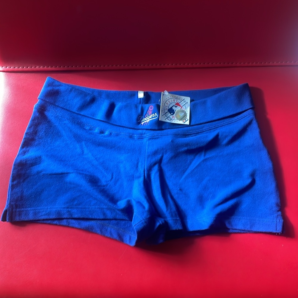 NWT LA Dodgers official royal blue Antigua shorts booty gym large MLB champions